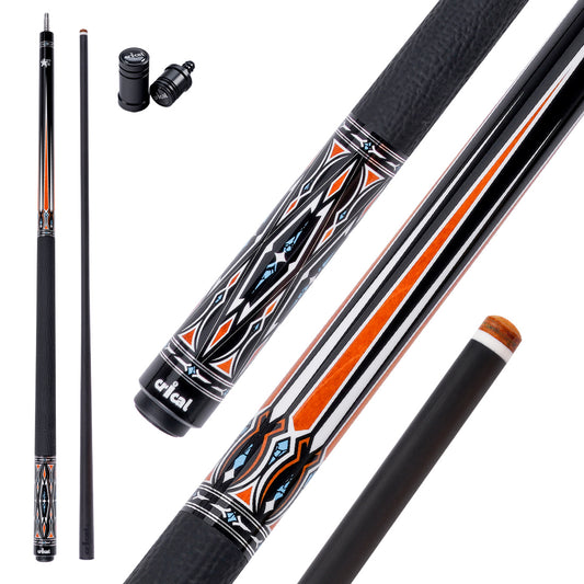 【CXD-2F 】Carbon Fiber Pool Cue Stick with 12.5mm Tip leather grip Low Deflection shaft for Billiard Cue Sticks