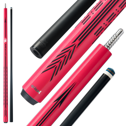 【CRICAL】CL-PD Carbon Fiber Pool Cue Stick - 58" Low Deflection Professional Pool Cue with Pro Taper Shaft, 3D Wrapless Grip, 12.5mm Tip & 3/8x8 Joint Billiard Stick