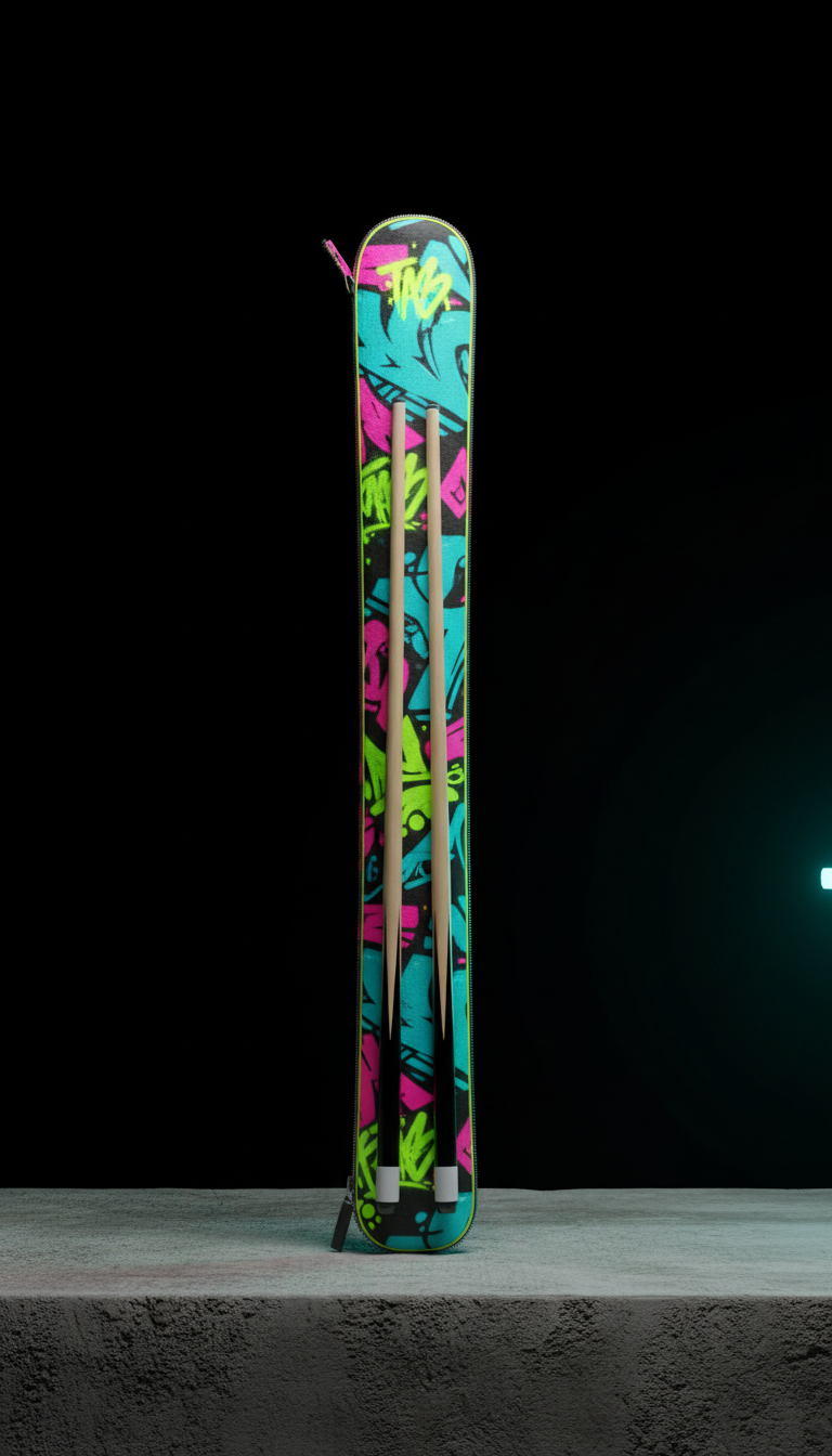 Turquoise Tag Handstyle Cue Stick