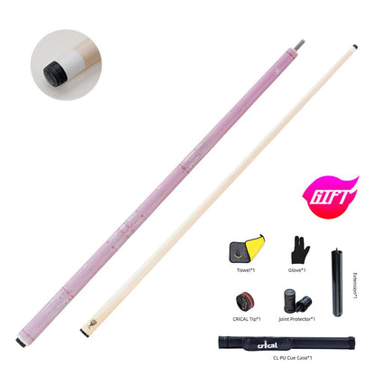 【Crical】AE-NT1 illiard Pool Cue Stick Set, Maple Shaft, 3/8x10 Joint Case Set 1/2 Stick 10.5/11.5/12.5mm Smooth Grip