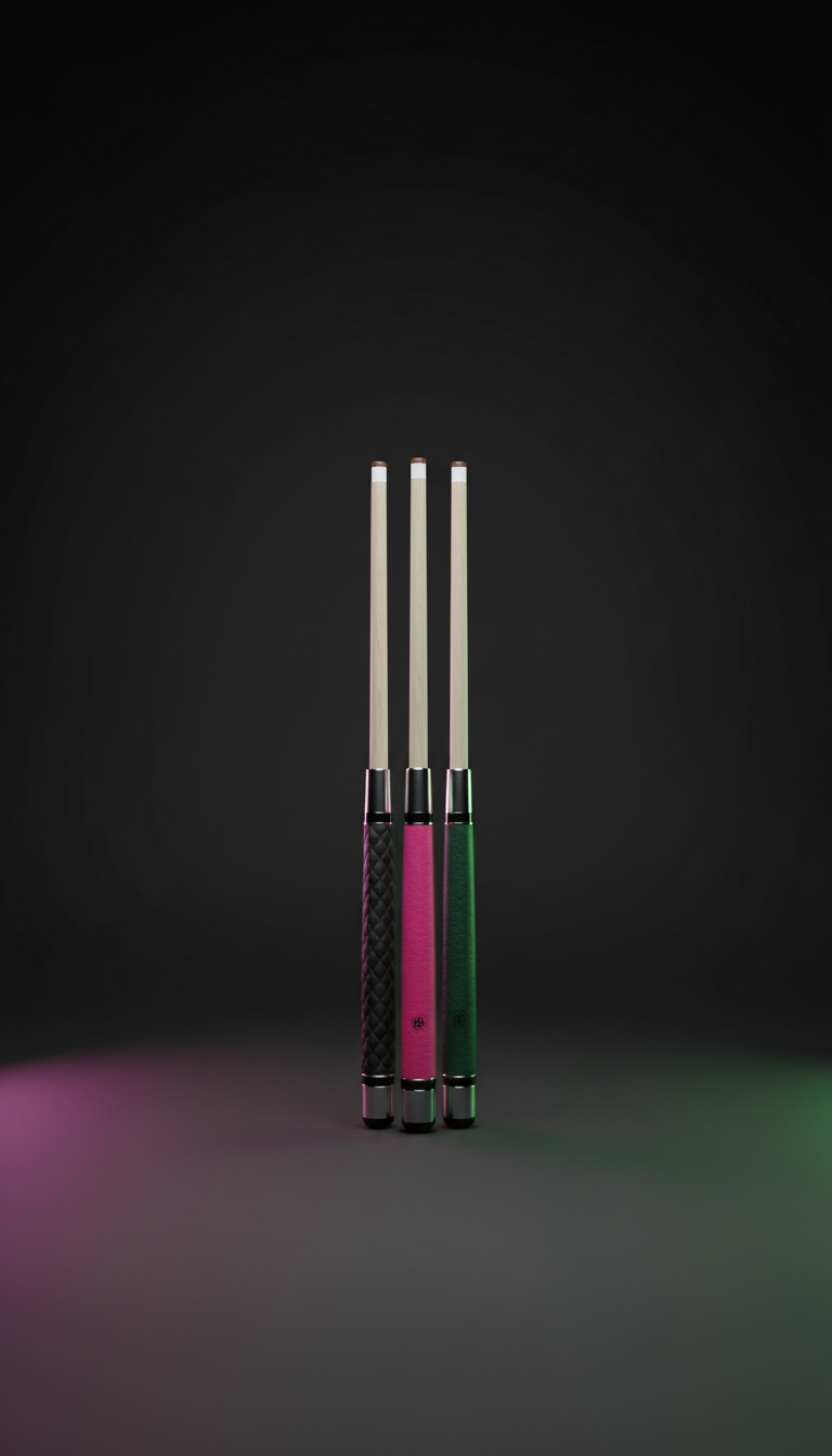 Leather grip flagship cue