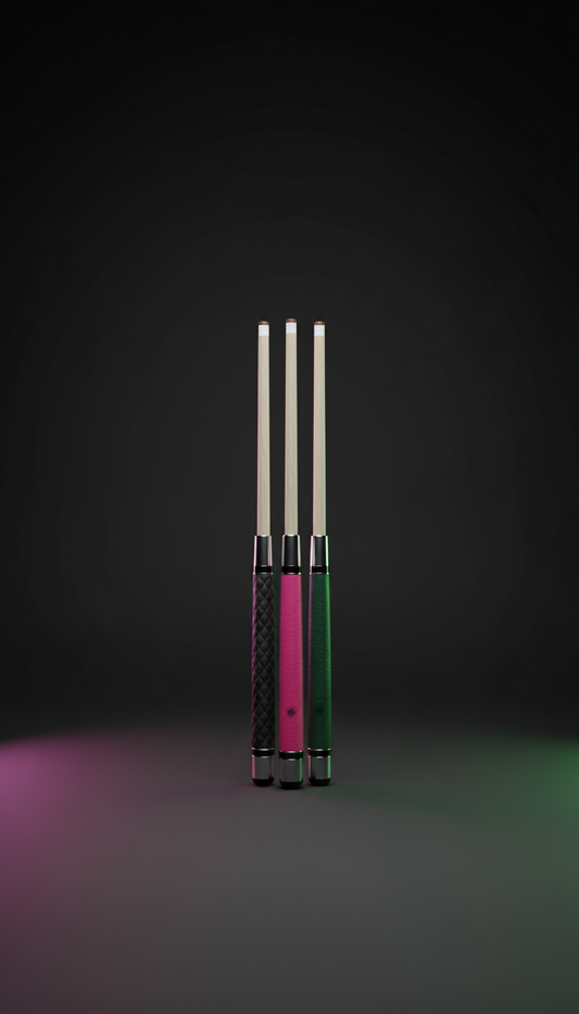 Leather grip flagship cue
