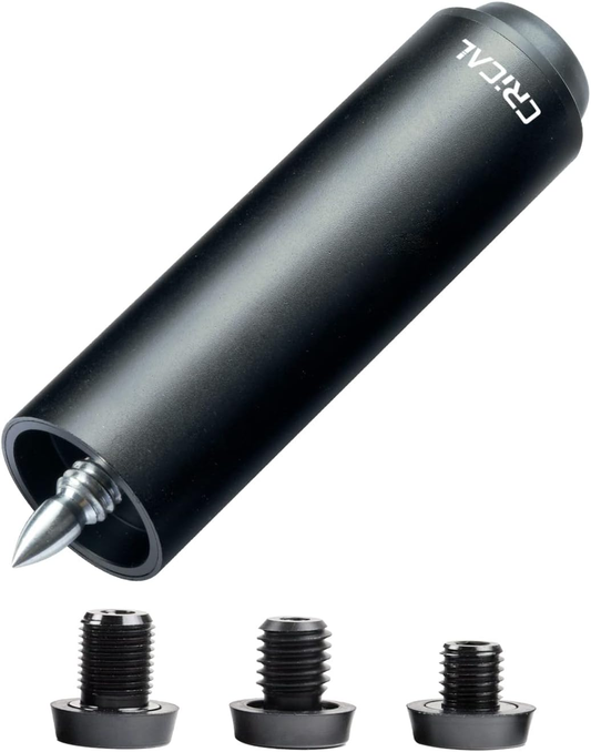 CRICAL Pool Cue Extension 2/3/4/8 Inch Metal Billiard Cue Extension with 3 Bumpers Billiard Accessories