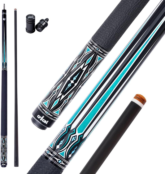 【CXD-2BF】 Carbon Fiber Pool Cue Stick with 12.5mm Tip leather grip Low Deflection shaft for Billiard Cue Sticks