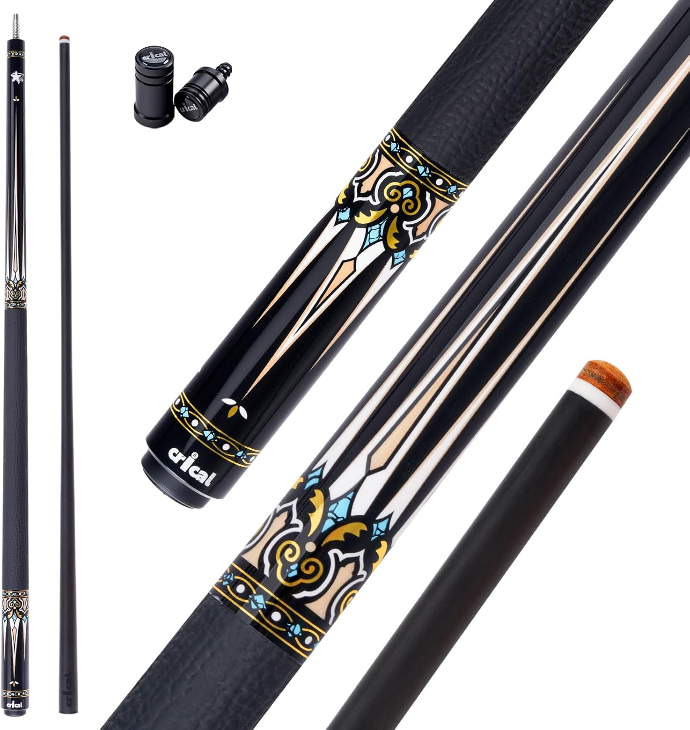 【CRICAL】CXD-1RF Carbon Fiber Pool Cue Stick with 12.5mm Tip Low Deflection shaft for Billiard Cue Sticks