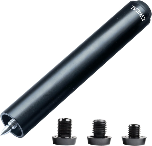 CRICAL Pool Cue Extension 2/3/4/8 Inch Metal Billiard Cue Extension with 3 Bumpers Billiard Accessories
