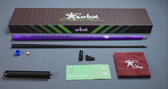 【CL-PD-set】Carbon Fiber Pool Cue Stick - 58" Low Deflection Professional Pool Cue with Pro Taper Shaft, 3D Wrapless Grip, 12.5mm Tip