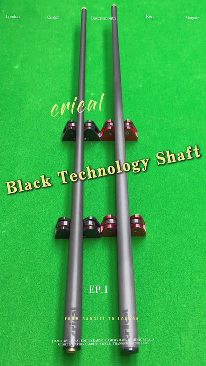 【CRICAL】 Crical Carbon Fiber Pool Cue Single Shaft with 3/8 * 8 Uniloc Joint 11.5mm/12.5mm Low Deflection Ultra-Smooth Easy to Control Billiard Cue Stick Shaft 29''