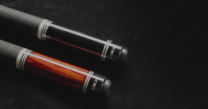 【CRICAL】 WR Series Low Deflection Carbon Fiber Pool Cue Stick – 58" 1/2 Split Billiard Cue with 12.5mm 6-Layer Tip,  Ebony/Pterocarpus Soyauxii Material, Pro Taper Carbon Fiber Shaft, 3/8x8 Stainless Steel Joint，Genuine Leather Grip for Professional Play