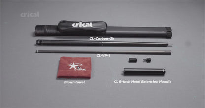 【CRICAL】VP-1 VP-2 Carbon Fiber Pool Cue Stick - 58" Professional Pool Cue with 12.5mm Tip & 3/8x8 Joint Billiard Stick