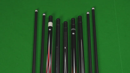 【Crical】PRO-1 碳纤维台球杆，带 12.5 毫米尖头低偏转杆身，适用于台球杆