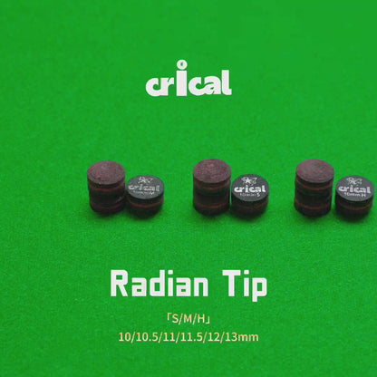 【Crical】Billiard Tips with Rainbow Tips 11/14mm Multilayer Pig Skin Cue Tips for Snooker Cue Tips for Billiards Cue Tip Accessories