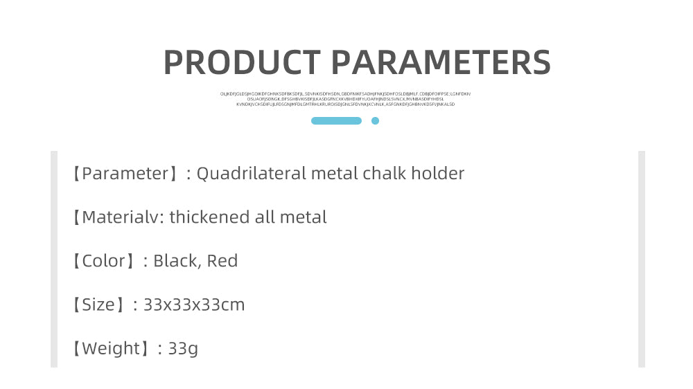 KONLLEN Metal Chalk Holder Red/Black Color