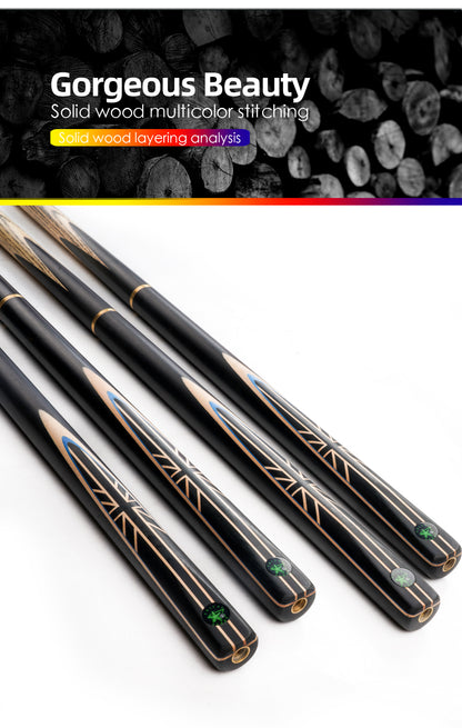 【CRICAL】3/4 Split Snooker Cues with 10-10.2mm Tip and Extension Cases for Professional Snooker Cue Stick(UnionJack)