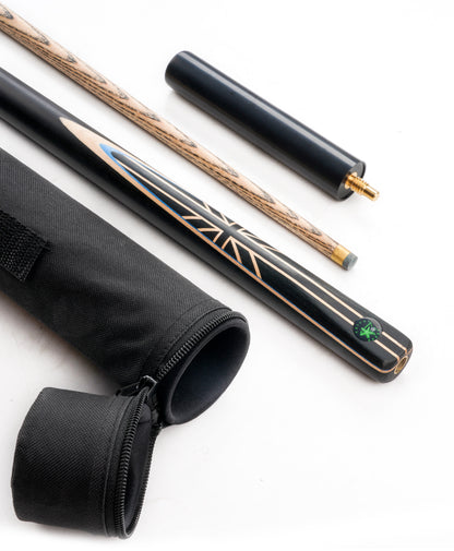 【CRICAL】3/4 Split Snooker Cues with 10-10.2mm Tip and Extension Cases for Professional Snooker Cue Stick(UnionJack)