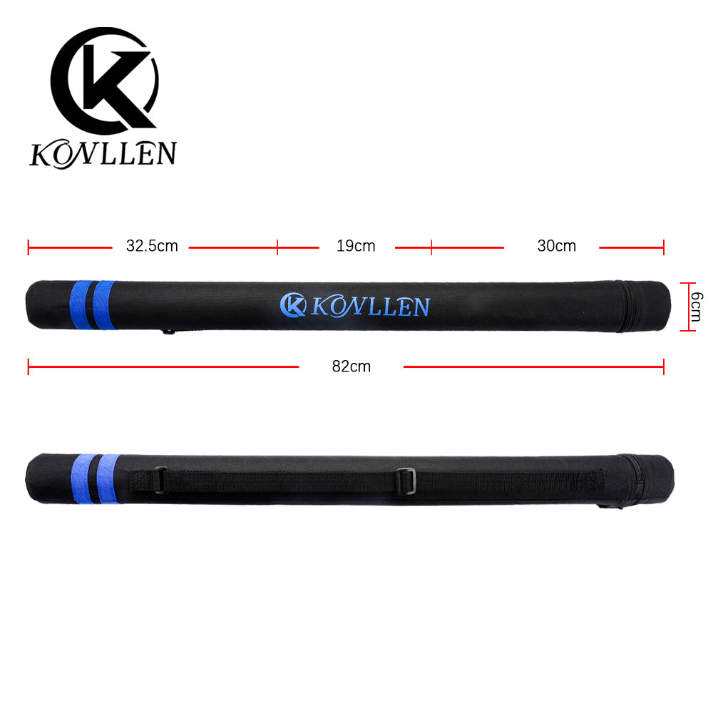 KONLLEN Billiard Case 2 Holes Tube Shape Canvas Oxford Pool Cue Bag 1/2 Billiard Cues Bag Cylinder New Arrival for Dropshopper