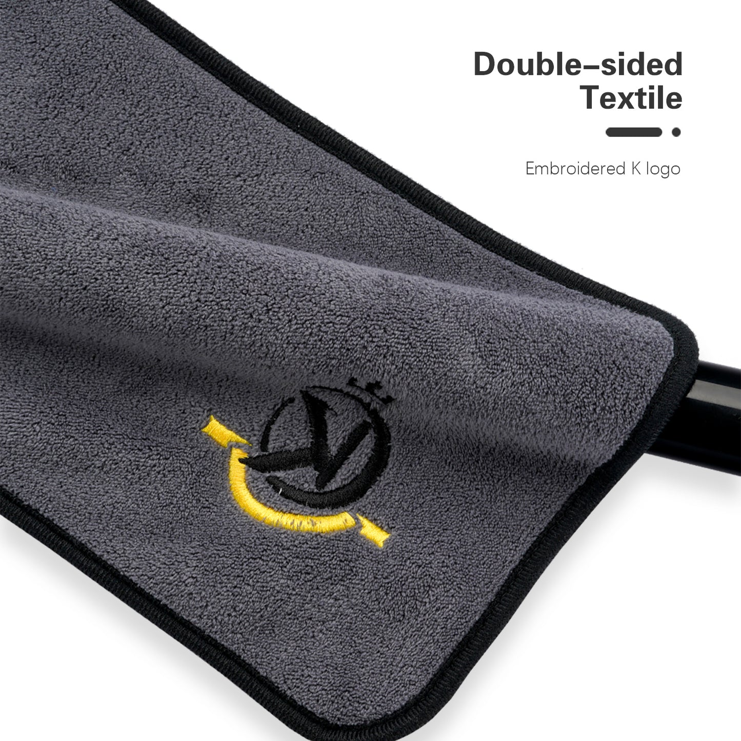 KONLLEN Towel Cloth Shaft Slicker Cloth Snooker Towel Burnisher Cue Embroidery Cleaner Pure Cotton Towel Billiard Accessories