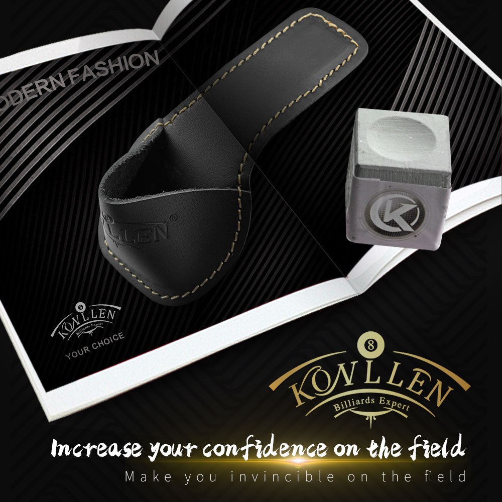 KONLLEN Billiards Chalk Holder Bag Pocket Paunch Leather