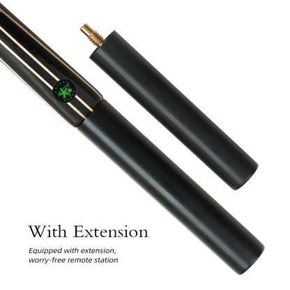 【CRICAL】3/4 Split Snooker Cues with 10-10.2mm Tip and Extension Cases for Professional Snooker Cue Stick(UnionJack)