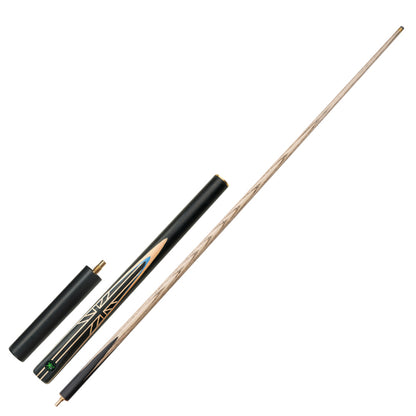 【CRICAL】3/4 Split Snooker Cues with 10-10.2mm Tip and Extension Cases for Professional Snooker Cue Stick(UnionJack)