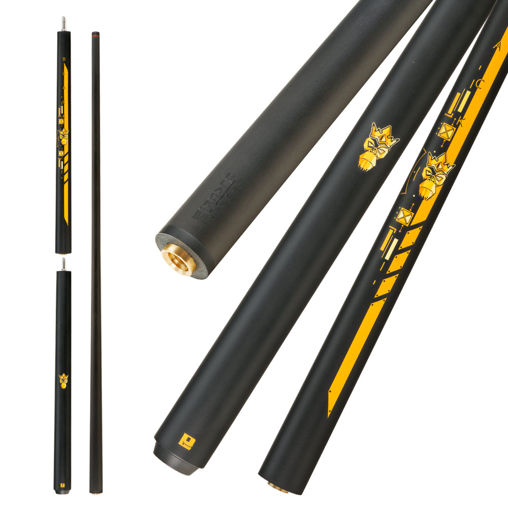 Little Monster 3 Pieces Punch Jump Cue 147cm 12.9mm with Leather Bag Break Jump Cue