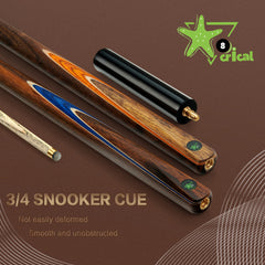 【Snooker】3/4 Split Snooker Cues with 10-10.2mm Tip and Extension Cases for Professional Snooker Cue Stick(Tianzun-Red)