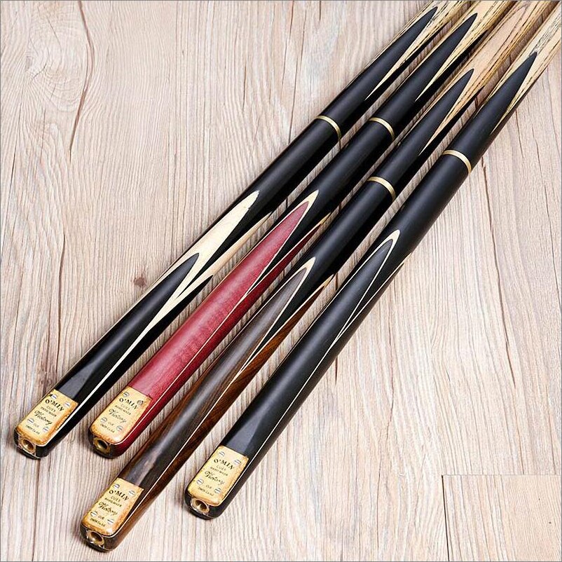 O'MIN VICTORY Snooker Cue 3/4 Piece Snooker Cue Kit with O'MIN Case with Telescopic Extension 9.5mm/10mm Tip Stick with Gifts