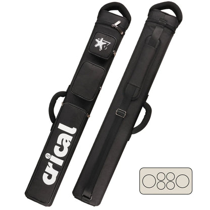 【Crical】Pool Cue Case with 6 Holes 2*4 case 2 butts 4 shafts pool cue bag for 1/2 Billiard cue cases