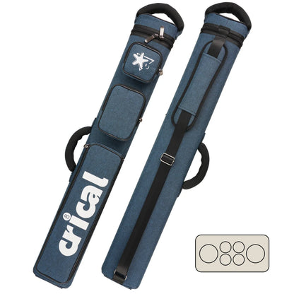 【Crical】Pool Cue Case with 6 Holes 2*4 case 2 butts 4 shafts pool cue bag for 1/2 Billiard cue cases