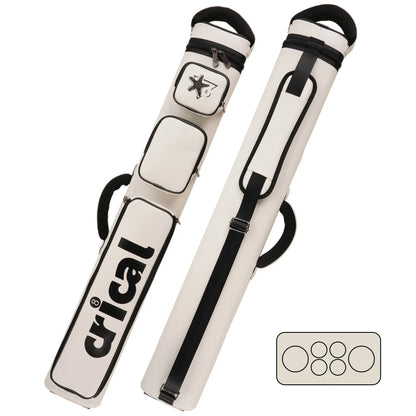 【Crical】Pool Cue Case with 6 Holes 2*4 case 2 butts 4 shafts pool cue bag for 1/2 Billiard cue cases