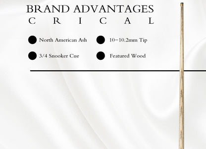 【CRICAL】3/4 Split Snooker Cues with 10-10.2mm Tip and Extension Cases for Professional Snooker Cue Stick(Tianzun-Red)