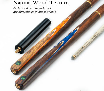 【CRICAL】3/4 Split Snooker Cues with 10-10.2mm Tip and Extension Cases for Professional Snooker Cue Stick(Tianzun-Red)