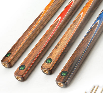 【CRICAL】3/4 Split Snooker Cues with 10-10.2mm Tip and Extension Cases for Professional Snooker Cue Stick(Tianzun-Red)